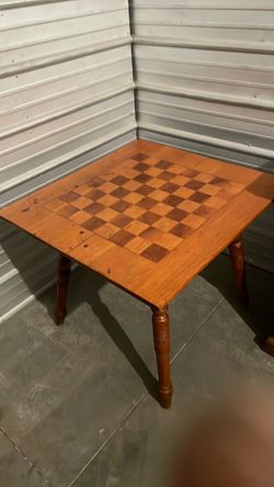 Wooden Chess Game Table