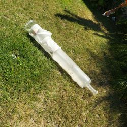Lab Glass Column Apparutus.  Tube. 6 Inch Diameter. 4 Feet Long.  In Padded Box