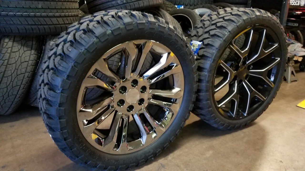 22 on 33s or 24s on 33s Chevy Nissan Tahoe gmc yukon for Sale in Mesa, AZ -  OfferUp