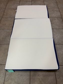 Tri-Fold Memory Foam Mattress - 76x38x4 inch