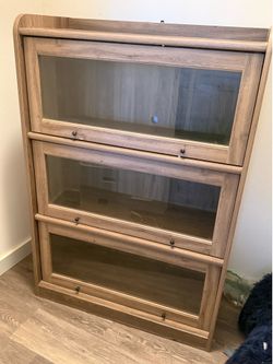 Barrister glass storage bookcase
