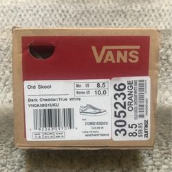 **VANS** New Dark Cheddar/True Wht Vans