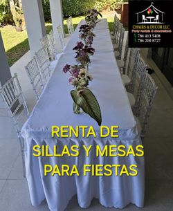 Sillas y mesas