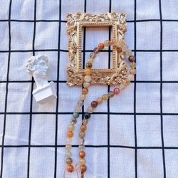 Natural Mixed Rutilated Quartz Crystal 8mm
