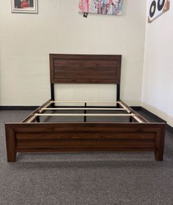 Brown Queen Size Bed Frame