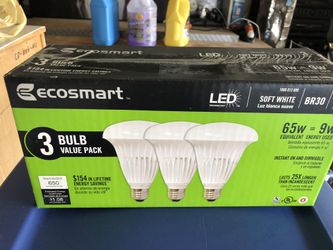 5 Boxes Ecosmart LED Soft White light bulbs
