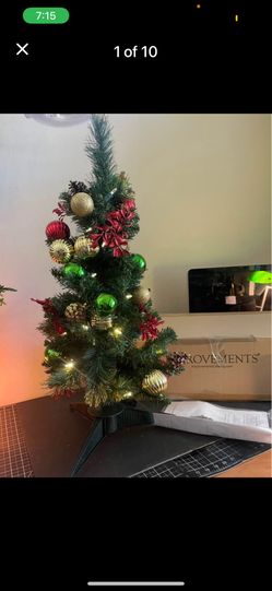 🎄✨ 2.5 FT Merry & Bright Lighted Christmas Tree - Fully Decorated & Battery Operated 🎁❄️  New in box 4 available   Pickup Location: Durango and 215 