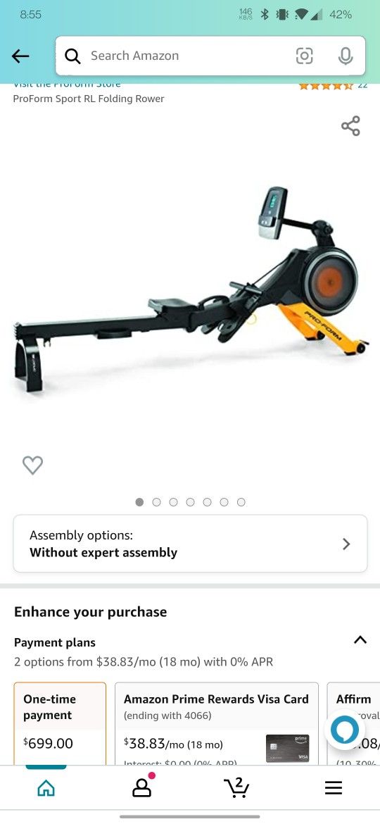 Pro Form Rower Rl 