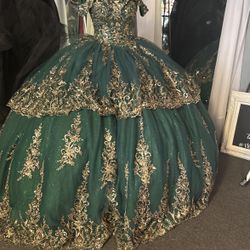Emerald Green Quinceanera Dress