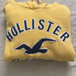 Yellow Hollister Fleece Hoodie 