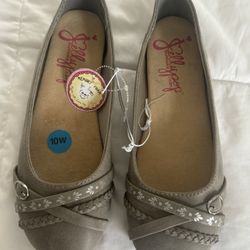 Jellypop  Women’s Size 10W  Memory Foam Insoles Ballet Flats Shoes New!!!