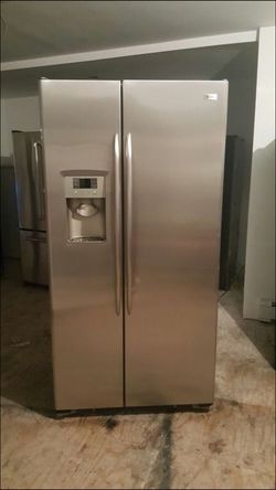 Stainless steel fridge