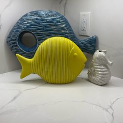 Ceramic home Fish Decor Set