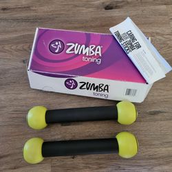 Zumba Toning Sticks, Hand Weights for Women, Dumbbell Weight Set, 1 Pound

