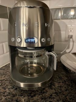 Smeg stainless steel coffee maker