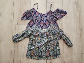 Cold Shoulder Women's Tops Size S/M