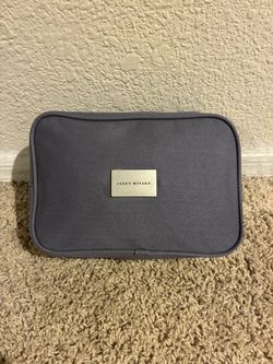 Issey Miyake Designer Travel Toiletry Bag Gray