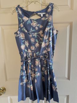 Lauren Conrad Blue Floral Dress