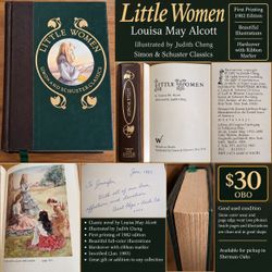 Little Women – Louisa May Alcott – 1982 First Printing Illustrated Hardcover – $30 OBO
