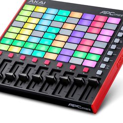 AKAI Professional APC Mini MK2 - USB MIDI Pad Controller for Clip Launching with Ableton Live Lite, 64 RGB Pads, Drum and Note Mode and MIDI Mixer  Th