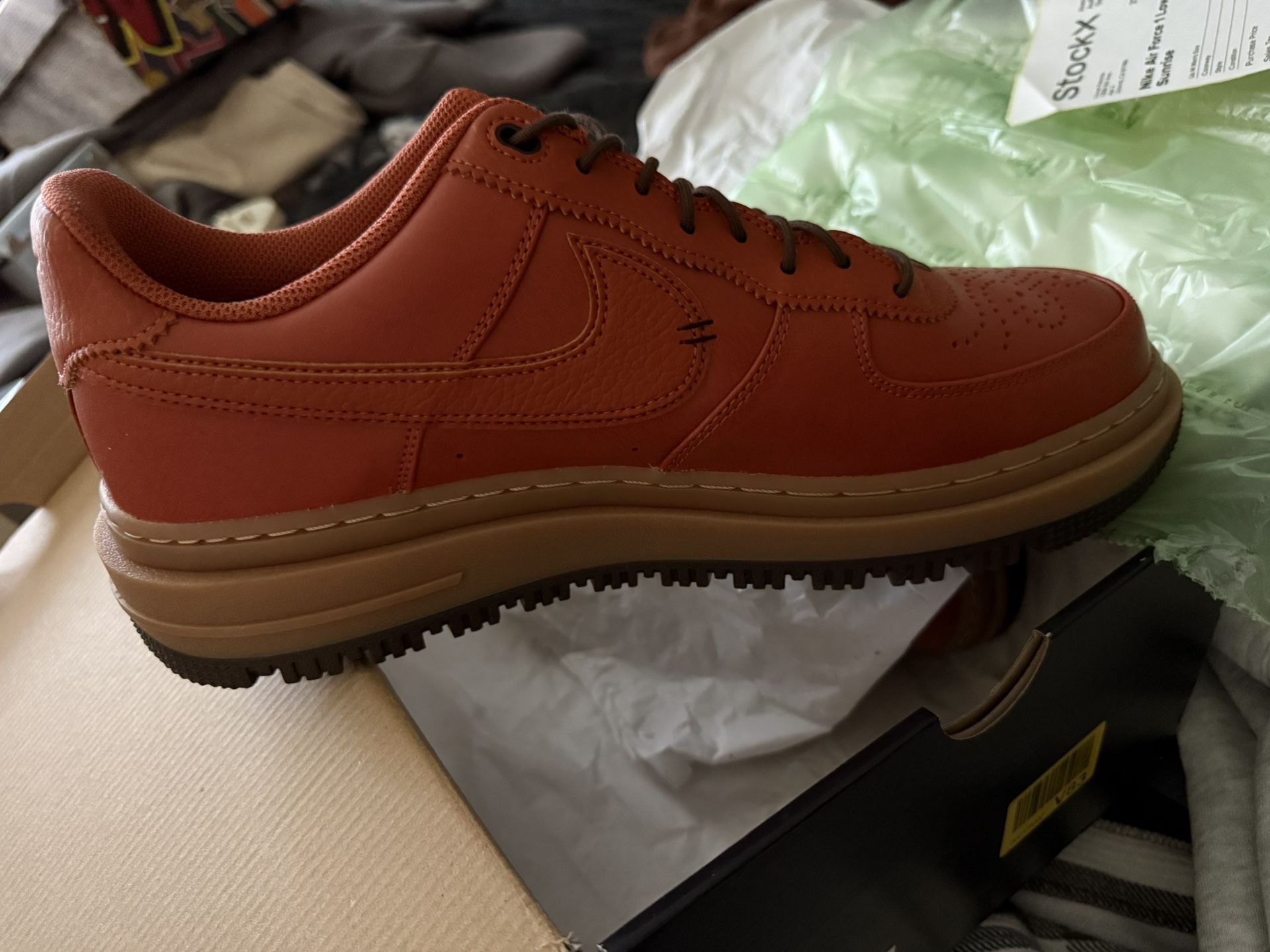 Nike Air Force 1 Low Luxe Burnt Sunrise Sz 12