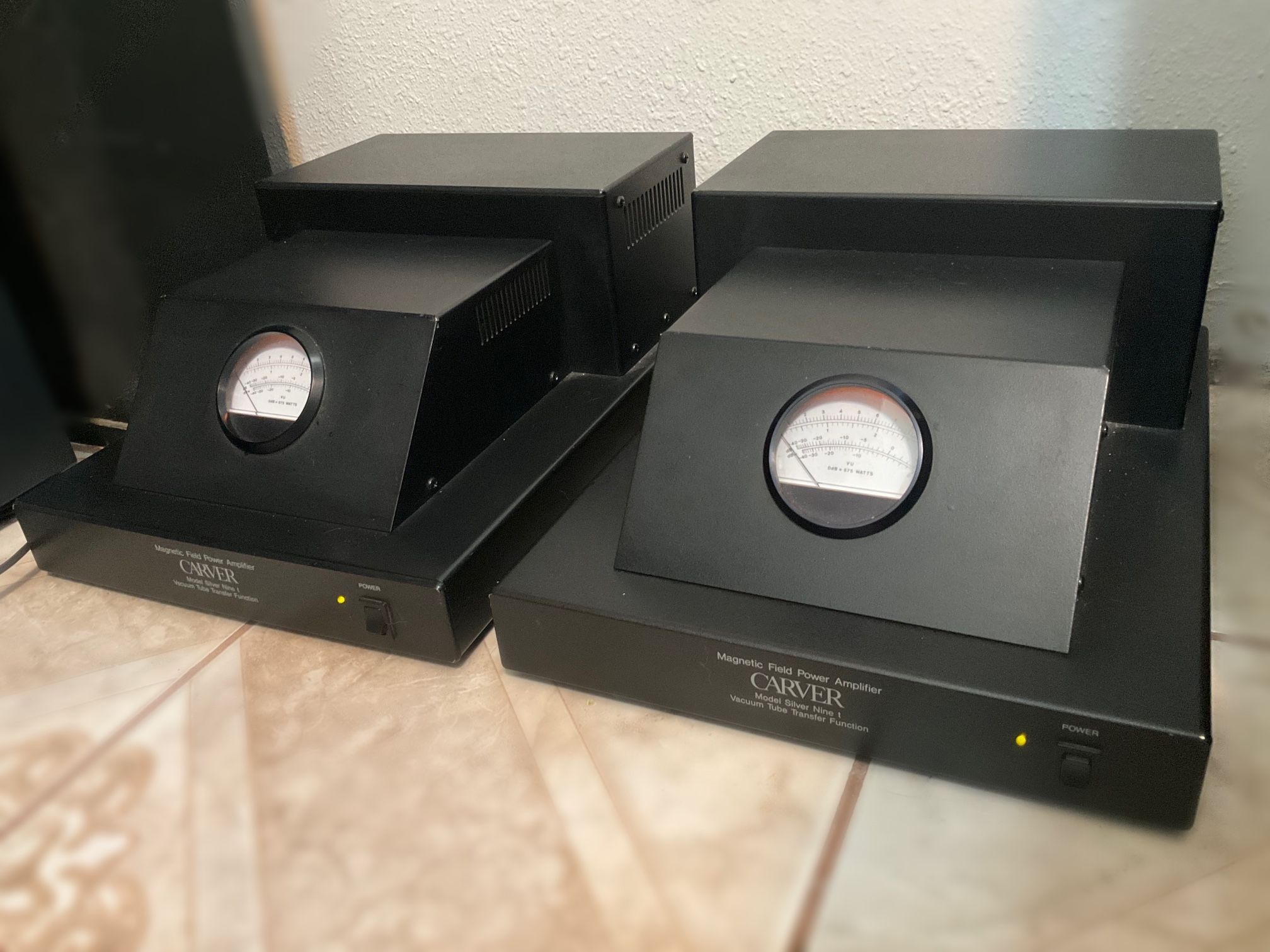 Carver Silver 9t Mono Block Power Amplifiers. Pair. Nice Condition. Tube Sound, Very Powerful