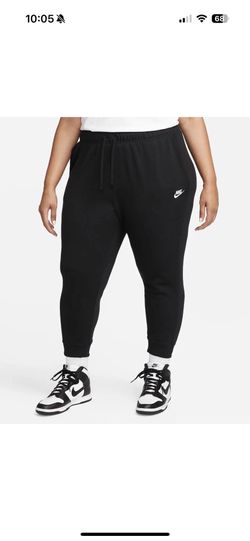 Nike Sportswear Women's Black/White Club Fleece Joggers (DV5085-010) Size 3X