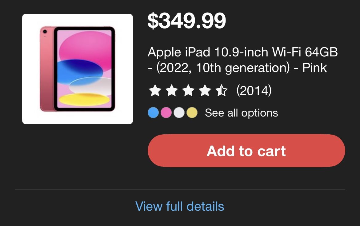 Pink Ipad 10th gen