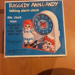 Raggedy Ann & Andy Talking Alarm Clock