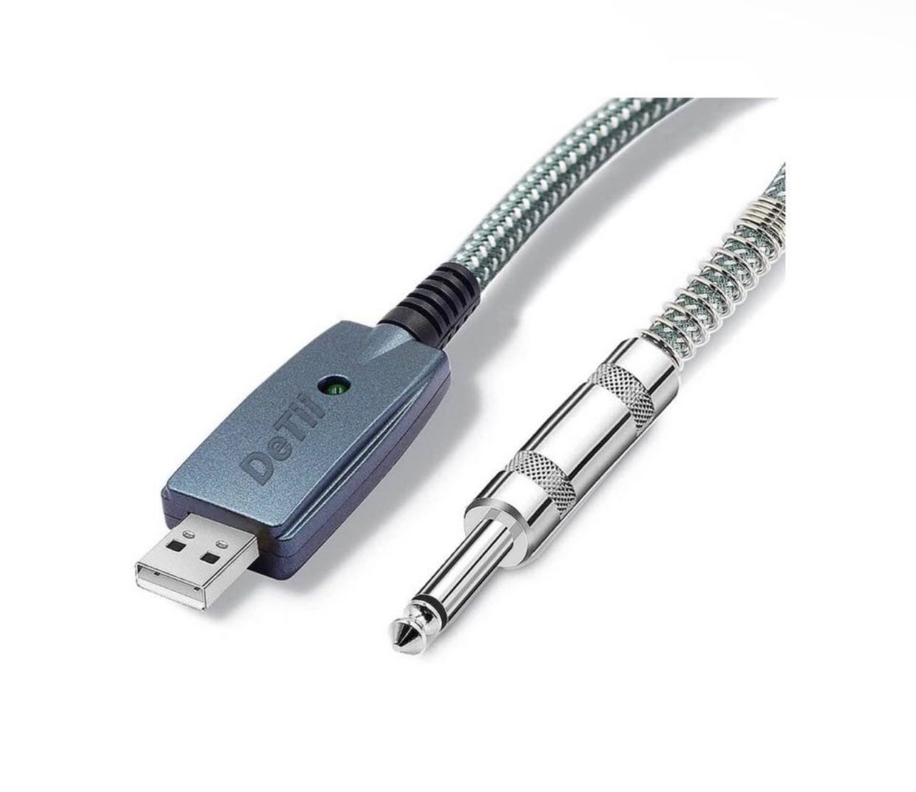 🚜 $5 Brand New In Box 10FT USB Guitar Cable Guitar Cord USB Male to 6.35mm 1/4 Inch