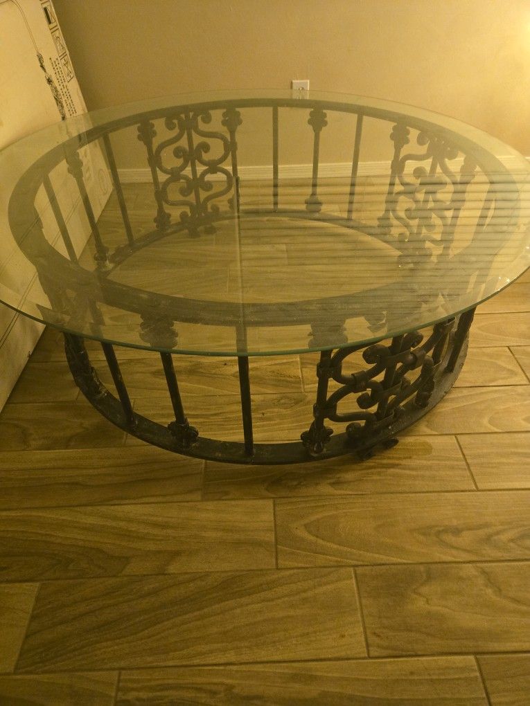 Wrought Iron Coffee Table 