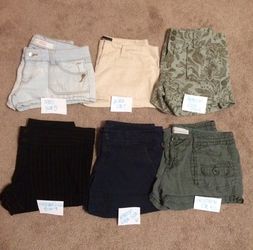 6 pair jr shorts
