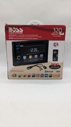 Boss Audio BVB9364RC 6.2" Double-DIN In-Dash DVD/MP3/CD & AM/FM Receiver with Bluetooth & Rear Camera