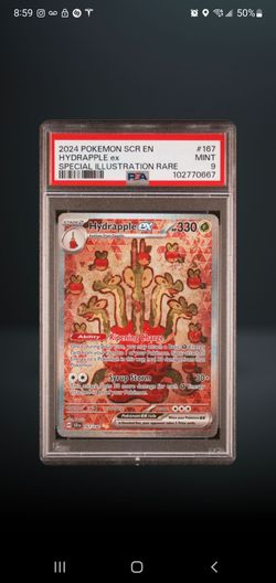 Hydrapple ex, specifically the Special Illustration Rare (SIR) version from the Scarlet & Violet: Stellar Crown set.