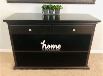 Black Minimalist Console Table / TV Stand