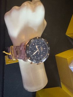 NEW MEN'S LUXURY GOLD TONE  100% ORIGINAL INVICTA AUTOMATIC WATCH.