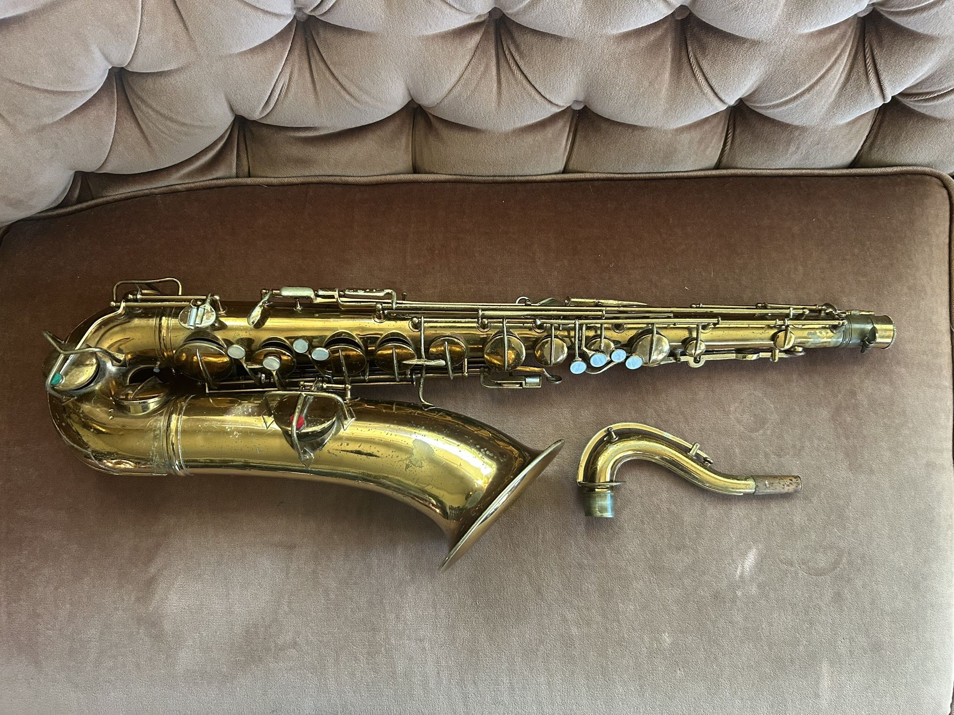 Vintage 1920s Conn stencil tenor Sax,  great Player!