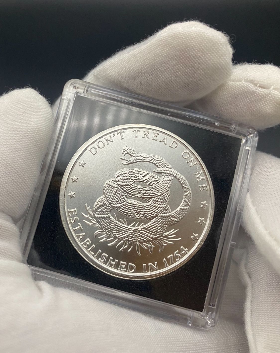 1 oz 999 Fine Silver Round Don't Tread On Me Price Of Liberty In a Capsule