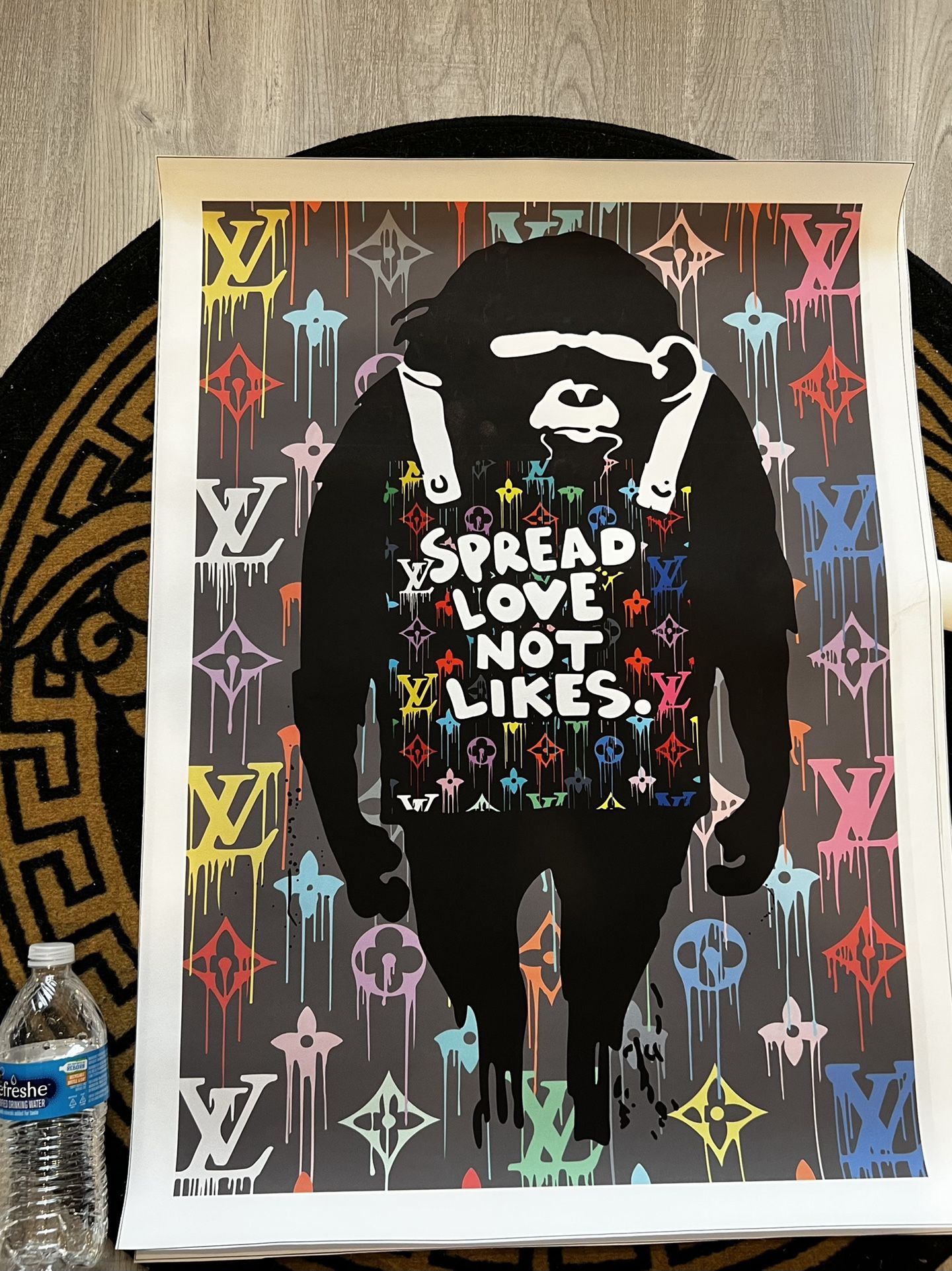 24x36 Canvas Print KAWS/BEARBRICK/SUPREME/BAPE