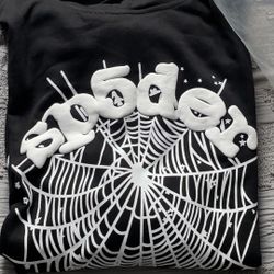 Men s Rep Sp5der Og Web Black hoodie sweatshirt size L 