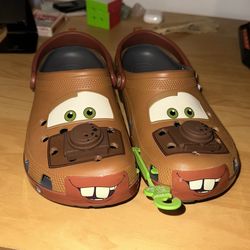 Tow Mater Crocs - Men Size 9, Women Size 11