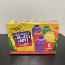 Crayola Washable Project Paint Classic 6 Colors