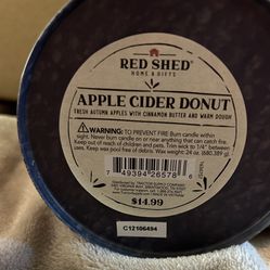 New Red Shed Apple Cider Donut Candle