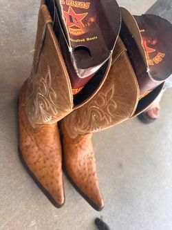 Leather boots