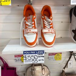 Lv Orange Shoes Mens Size 13