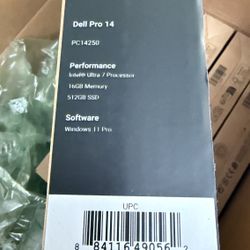 Laptop Dell Pro 14 PC14250 Core Ultra 7