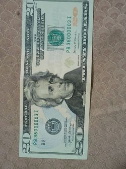 2017A, 20 dollar bill, usa