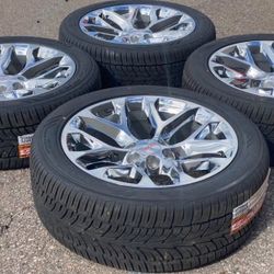 22” Chevy Suburban Tahoe Silverado GMC Sierra Denali Yukon Cadillac Escalade Snowflakes New Chrome 