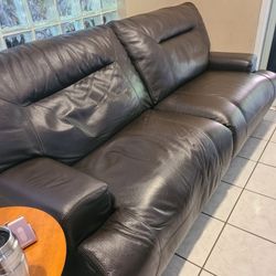 Leather Power Recliner Sofa & Recliner 