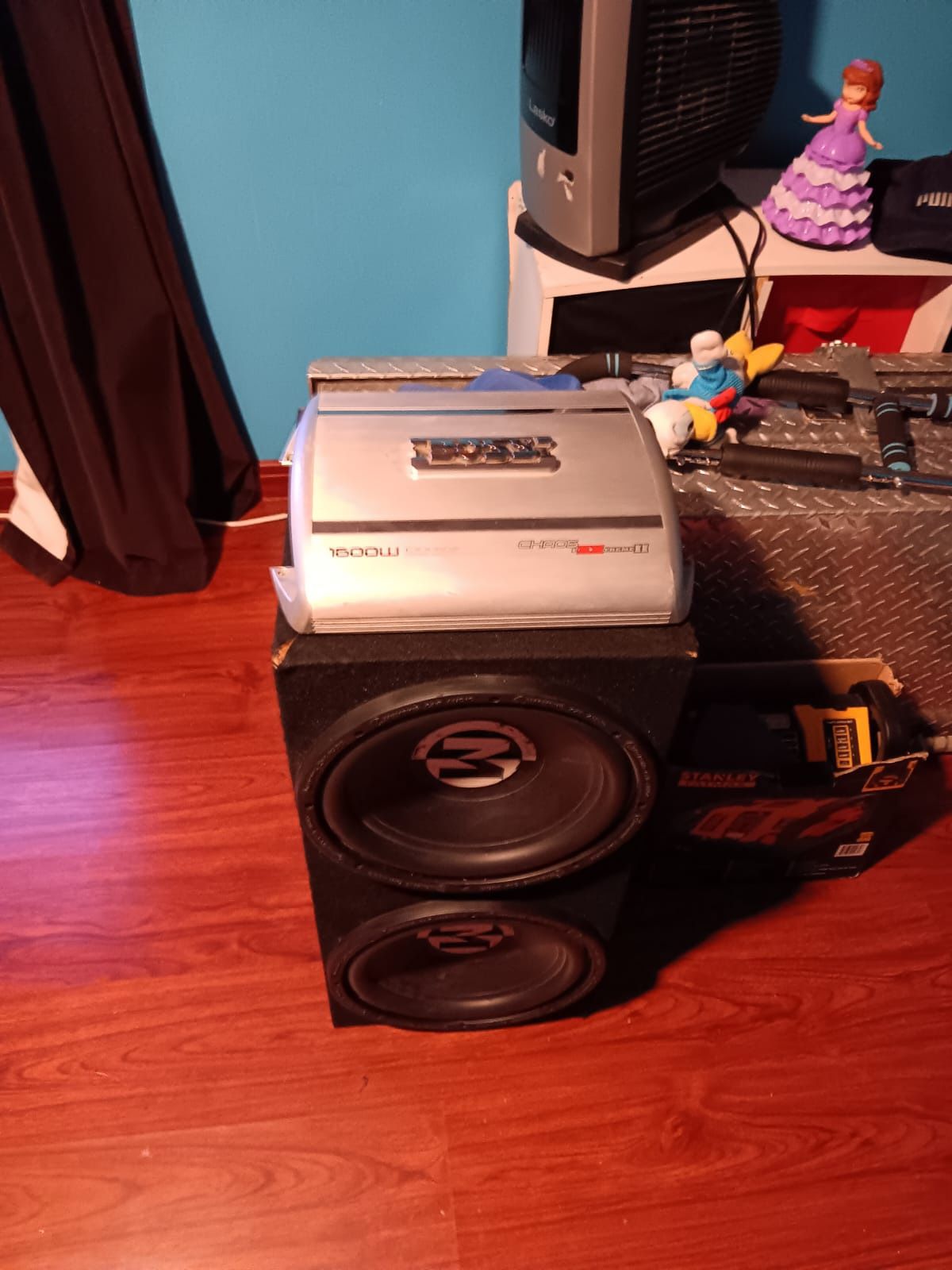 Amplifier And Subwoofer Box